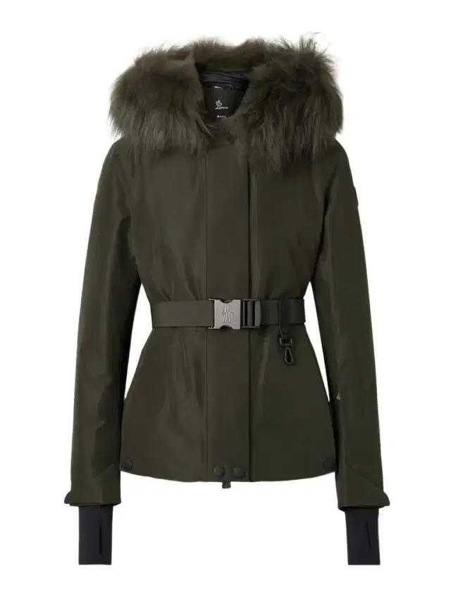 Moncler Grenoble Laplance Shearling-trimmed Belted Gore-tex Down Jacket