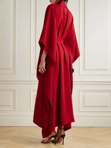 Taller Marmo La Luna Crytal-embellished Belted Cady Gown | Thumbnail 3 Taller Marmo La Luna Crytal-embellished Belted Cady Gown | Thumbnail 3