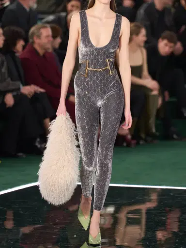 Gucci Crystal-embellished Velvet Jumpsuit | Thumbnail 5 Gucci Crystal-embellished Velvet Jumpsuit | Thumbnail 5