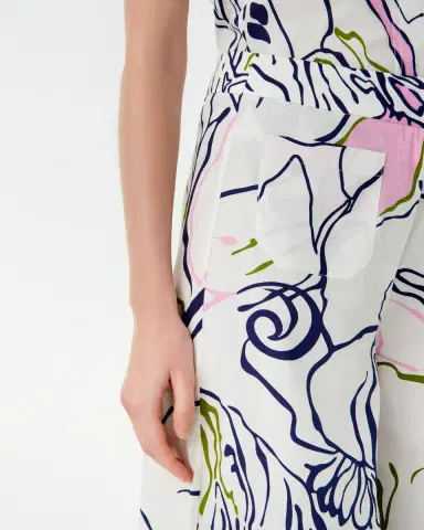 Emporio Sirenuse Adele Trousers in Calypso Print | Thumbnail 2