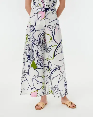Emporio Sirenuse Adele Trousers in Calypso Print | Thumbnail 3