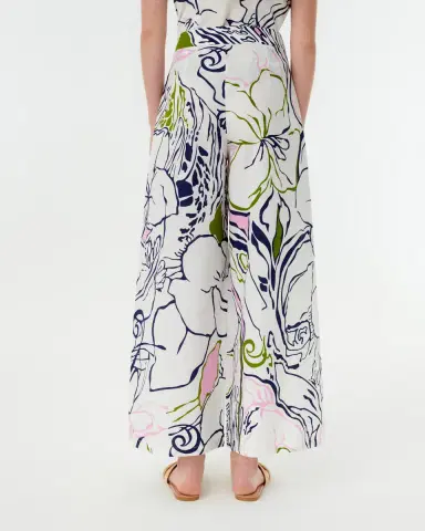 Emporio Sirenuse Adele Trousers in Calypso Print | Thumbnail 4