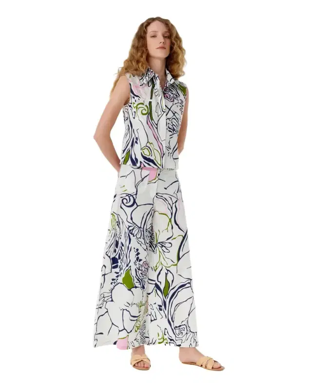 Adele Trousers in Calypso Print