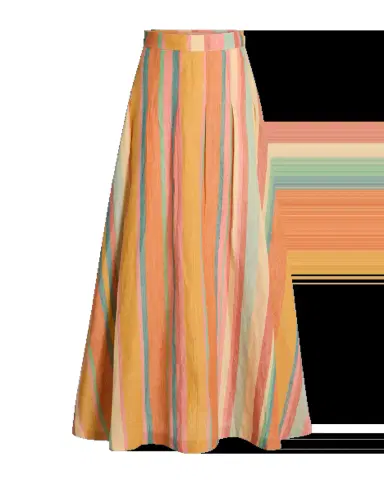 Emporio Sirenuse Amelianna Skirt in Rainbow Stripes | Thumbnail 5 Emporio Sirenuse Amelianna Skirt in Rainbow Stripes | Thumbnail 5