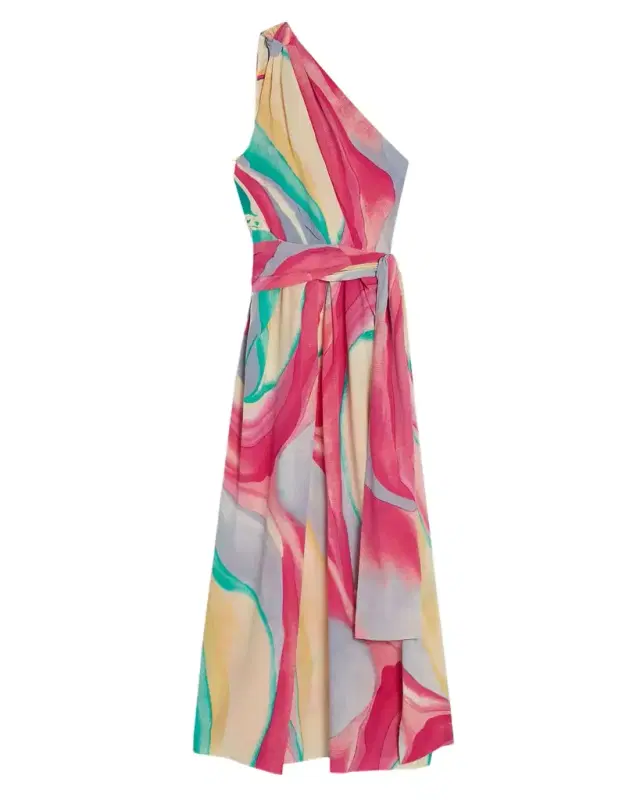 Augusta Dress in Orchidea Silk