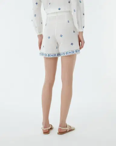 Emporio Sirenuse Beatrice Shorts with Astragal Embroidery | Thumbnail 4 Emporio Sirenuse Beatrice Shorts with Astragal Embroidery | Thumbnail 4