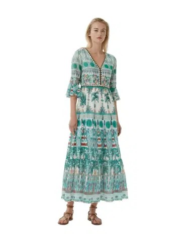 Emporio Sirenuse Bella Dress in Tribal Botanic Print | Thumbnail 1