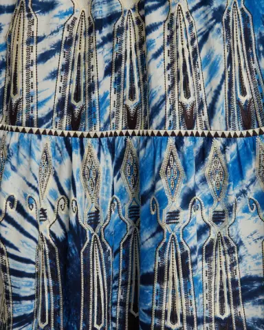 Emporio Sirenuse Bella Dress With Tie Dye Embroidery | Thumbnail 7 Emporio Sirenuse Bella Dress With Tie Dye Embroidery | Thumbnail 7