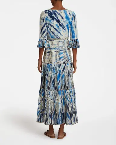 Emporio Sirenuse Bella Dress With Tie Dye Embroidery | Thumbnail 10 Emporio Sirenuse Bella Dress With Tie Dye Embroidery | Thumbnail 10