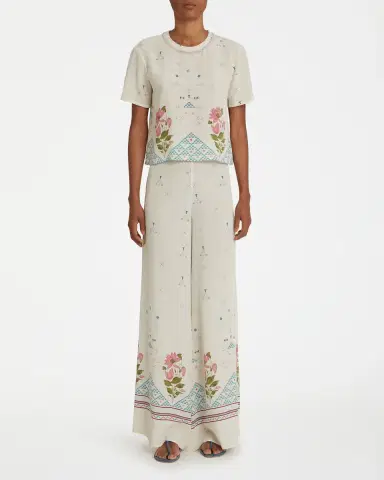 Emporio Sirenuse Blair Trousers in Indian Rose Print | Thumbnail 2