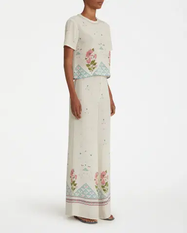 Emporio Sirenuse Blair Trousers in Indian Rose Print | Thumbnail 3
