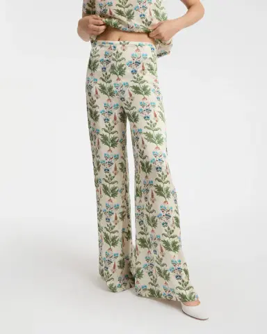 Emporio Sirenuse Blair Trousers in Persian Botanic Print | Thumbnail 3 Emporio Sirenuse Blair Trousers in Persian Botanic Print | Thumbnail 3