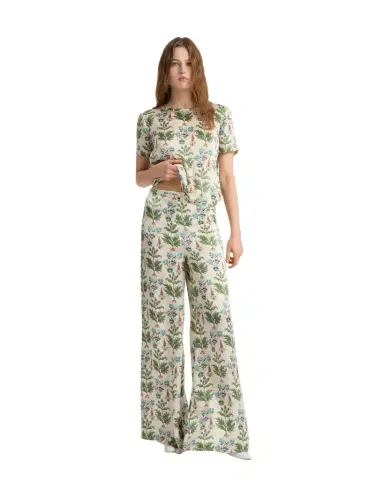 Emporio Sirenuse Blair Trousers in Persian Botanic Print | Thumbnail 1 Emporio Sirenuse Blair Trousers in Persian Botanic Print | Thumbnail 1