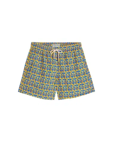 Emporio Sirenuse Brass Crosses Swim Trunks | Thumbnail 1 Emporio Sirenuse Brass Crosses Swim Trunks | Thumbnail 1