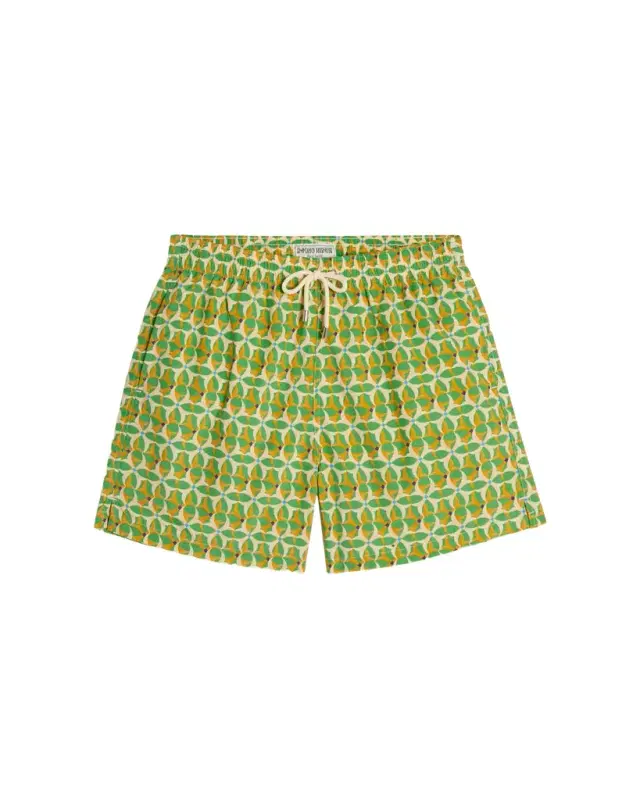 Emporio Sirenuse Brass Crosses Swim Trunks