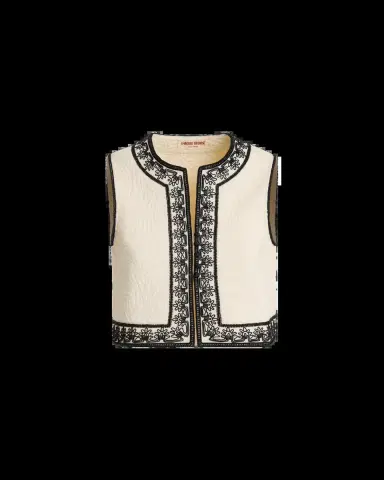 Emporio Sirenuse Clara Vest in Floral Quilt | Thumbnail 6