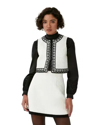 Emporio Sirenuse Clara Vest in Floral Quilt | Thumbnail 1