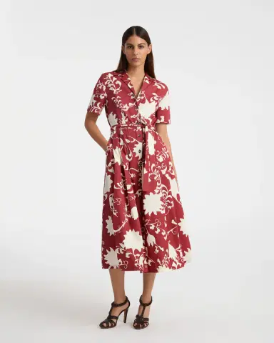 Emporio Sirenuse Claudia Dress in Flower Screen Print | Thumbnail 3 Emporio Sirenuse Claudia Dress in Flower Screen Print | Thumbnail 3
