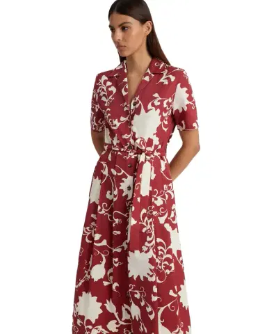 Emporio Sirenuse Claudia Dress in Flower Screen Print | Thumbnail 1 Emporio Sirenuse Claudia Dress in Flower Screen Print | Thumbnail 1