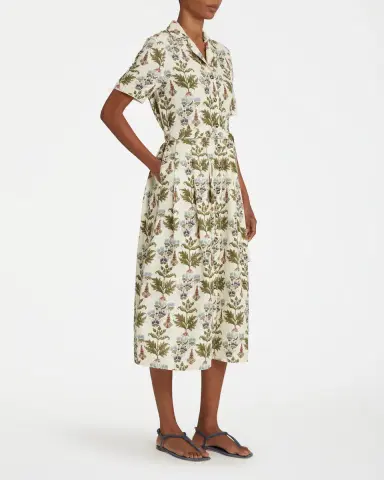 Emporio Sirenuse Claudia Dress in Persian Botanic Print | Thumbnail 3 Emporio Sirenuse Claudia Dress in Persian Botanic Print | Thumbnail 3