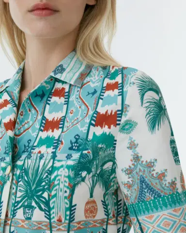 Emporio Sirenuse Claudia Dress in Tribal Botanic Print | Thumbnail 2 Emporio Sirenuse Claudia Dress in Tribal Botanic Print | Thumbnail 2