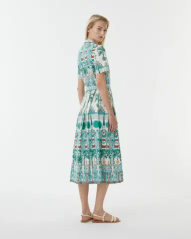 Emporio Sirenuse Claudia Dress in Tribal Botanic Print | Thumbnail 3 Emporio Sirenuse Claudia Dress in Tribal Botanic Print | Thumbnail 3