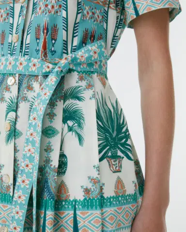 Emporio Sirenuse Claudia Dress in Tribal Botanic Print | Thumbnail 4 Emporio Sirenuse Claudia Dress in Tribal Botanic Print | Thumbnail 4