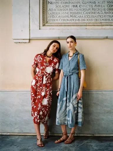 Emporio Sirenuse Claudia Dress with Palm Embroidery | Thumbnail 7 Emporio Sirenuse Claudia Dress with Palm Embroidery | Thumbnail 7