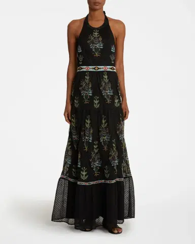 Emporio Sirenuse Clelia Dress with Agra Embroidery | Thumbnail 2 Emporio Sirenuse Clelia Dress with Agra Embroidery | Thumbnail 2