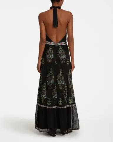 Emporio Sirenuse Clelia Dress with Agra Embroidery | Thumbnail 3 Emporio Sirenuse Clelia Dress with Agra Embroidery | Thumbnail 3