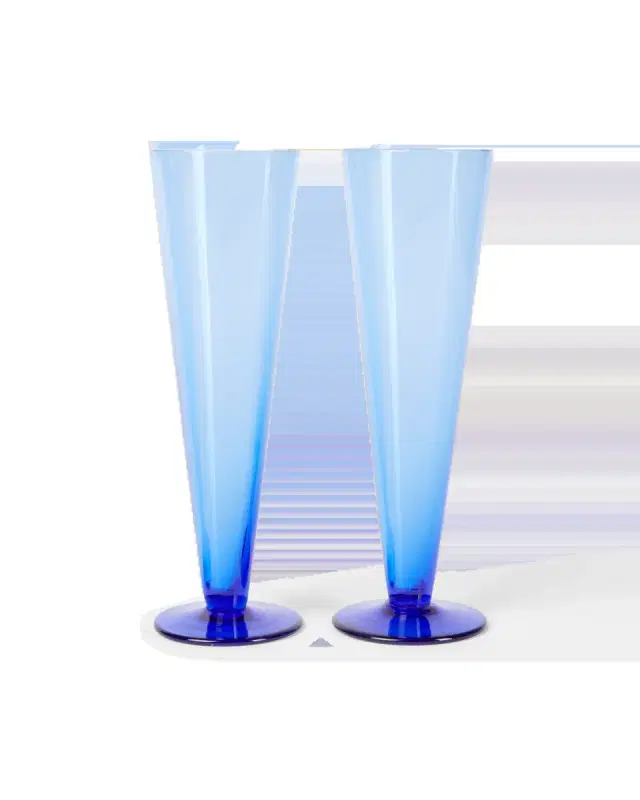 Coloured Champagne Flute Set of 2