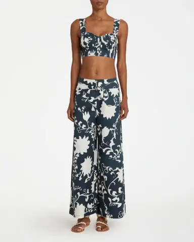 Emporio Sirenuse Dalia Top in Flower Screen Print | Thumbnail 4