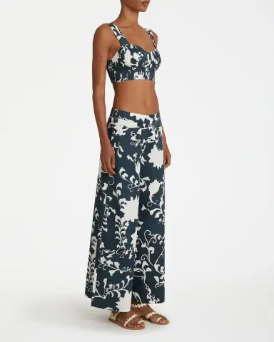 Emporio Sirenuse Dalia Top in Flower Screen Print | Thumbnail 5