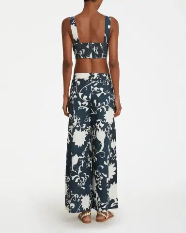 Emporio Sirenuse Dalia Top in Flower Screen Print | Thumbnail 6