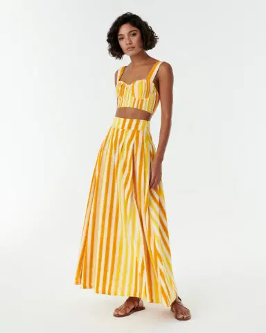 Emporio Sirenuse Dalia Top in Ikat Stripes | Thumbnail 3 Emporio Sirenuse Dalia Top in Ikat Stripes | Thumbnail 3