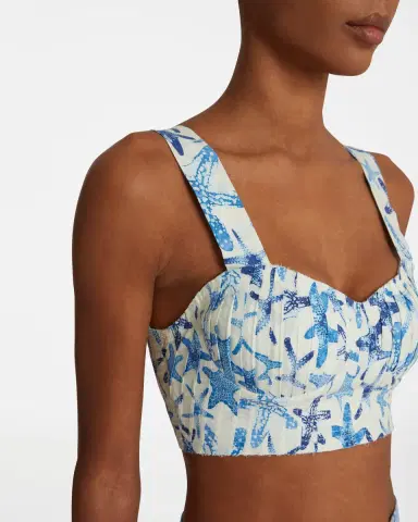 Emporio Sirenuse Dalia Top In Sea Stars | Thumbnail 5 Emporio Sirenuse Dalia Top In Sea Stars | Thumbnail 5