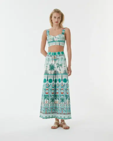 Emporio Sirenuse Dalia Top in Tribal Botanic Print | Thumbnail 3 Emporio Sirenuse Dalia Top in Tribal Botanic Print | Thumbnail 3
