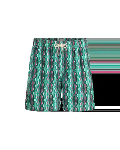 Emporio Sirenuse Double Chain Swim Trunks | Thumbnail 1 Emporio Sirenuse Double Chain Swim Trunks | Thumbnail 1