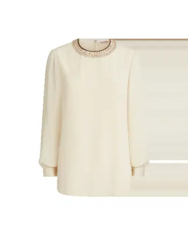 Emporio Sirenuse Etta Blouse with Embroidery Beads | Thumbnail 2 Emporio Sirenuse Etta Blouse with Embroidery Beads | Thumbnail 2
