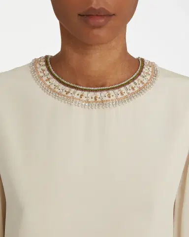 Emporio Sirenuse Etta Blouse with Embroidery Beads | Thumbnail 7 Emporio Sirenuse Etta Blouse with Embroidery Beads | Thumbnail 7