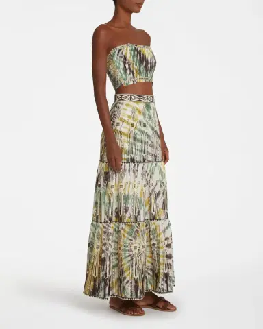 Emporio Sirenuse Flavia Top With Tie Dye Embroidery | Thumbnail 3 Emporio Sirenuse Flavia Top With Tie Dye Embroidery | Thumbnail 3