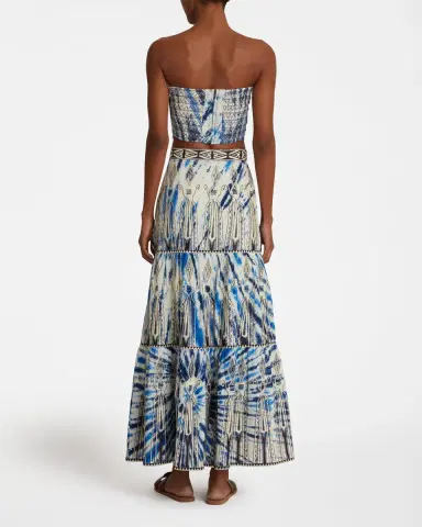 Emporio Sirenuse Flavia Top With Tie Dye Embroidery | Thumbnail 9 Emporio Sirenuse Flavia Top With Tie Dye Embroidery | Thumbnail 9