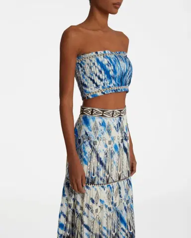 Emporio Sirenuse Flavia Top With Tie Dye Embroidery | Thumbnail 10 Emporio Sirenuse Flavia Top With Tie Dye Embroidery | Thumbnail 10