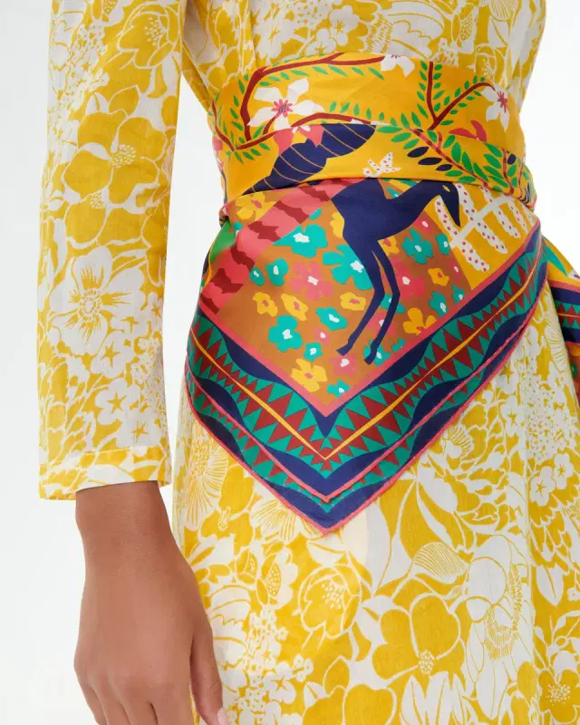 Emporio Sirenuse Foulard in Louis Barthélemy Print