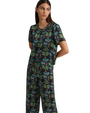 Emporio Sirenuse Gabrielle Top in Persian Botanic Print | Thumbnail 1 Emporio Sirenuse Gabrielle Top in Persian Botanic Print | Thumbnail 1