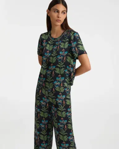 Emporio Sirenuse Gabrielle Top in Persian Botanic Print | Thumbnail 7 Emporio Sirenuse Gabrielle Top in Persian Botanic Print | Thumbnail 7