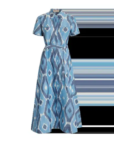 Emporio Sirenuse Giselle Dress in Diamond Ikat | Thumbnail 4 Emporio Sirenuse Giselle Dress in Diamond Ikat | Thumbnail 4