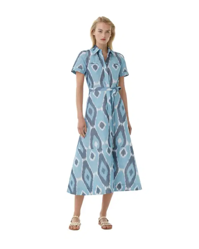 Giselle Dress in Diamond Ikat