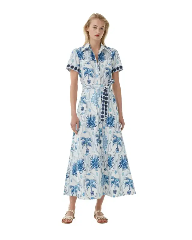 Giselle Dress in Garden Mesh Print