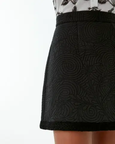 Emporio Sirenuse Giuliana Skirt in Floral Quilt | Thumbnail 8